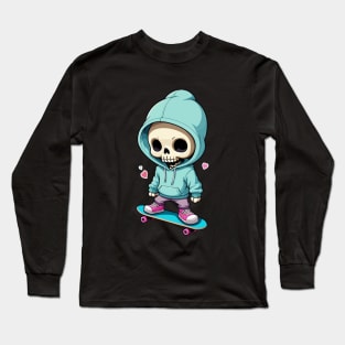 SKULL AND SKATE Long Sleeve T-Shirt